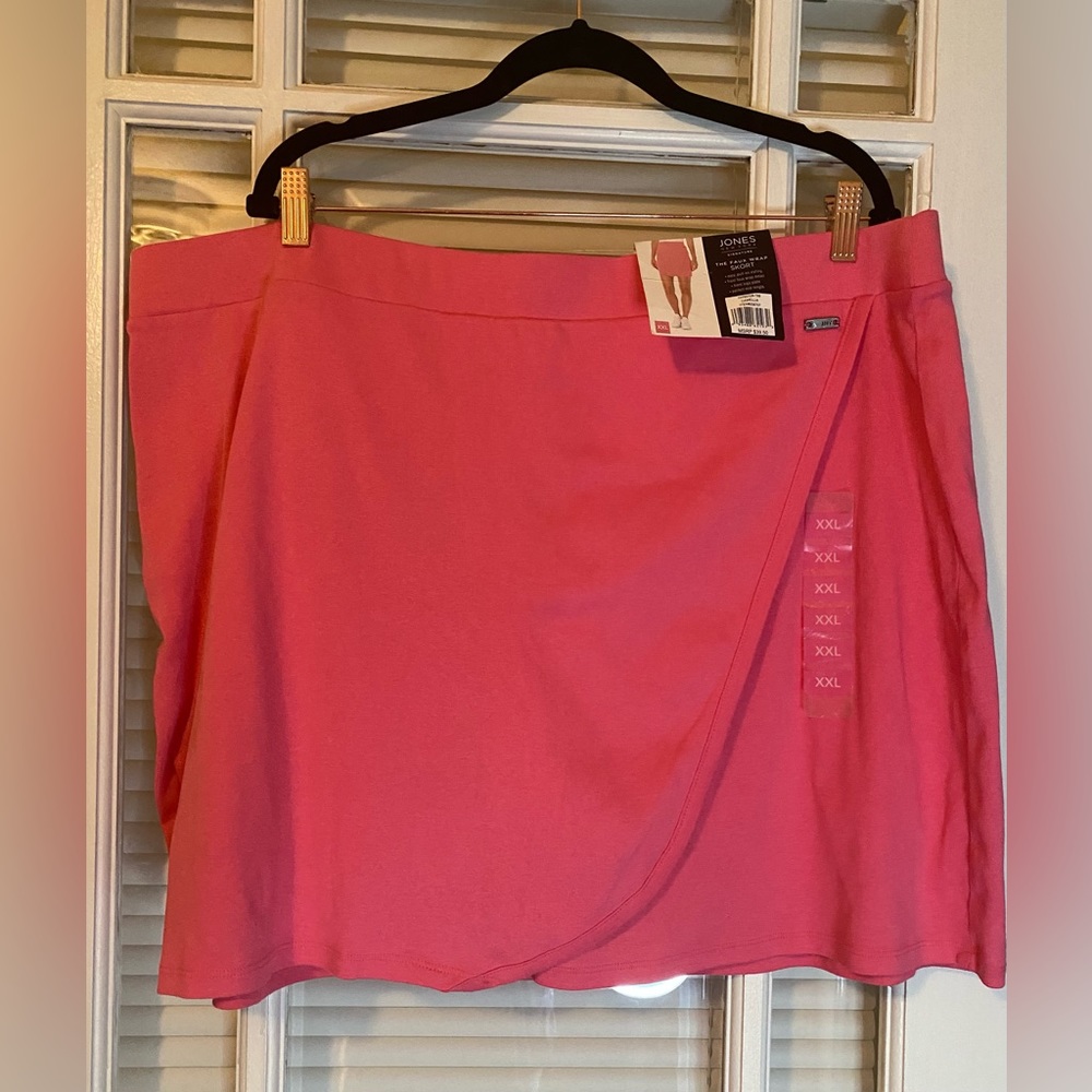 Hot Pink Jones New York Faux Wrap Skort-Size XL